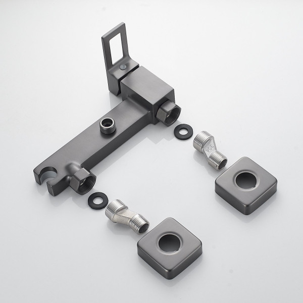 Гигиенический душ со смесителем Raffine F0596T-1, оружейная сталь. Фото 4