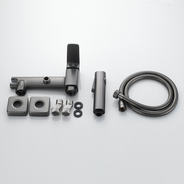 Гигиенический душ со смесителем Raffine F0599T-1, оружейная сталь. Фото 3