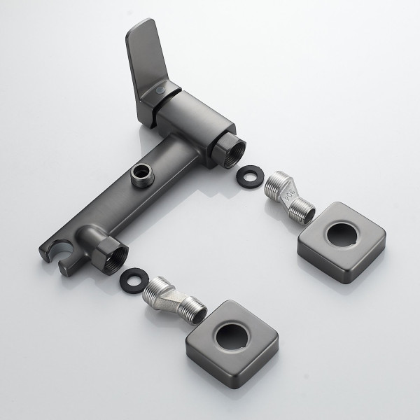 Гигиенический душ со смесителем Raffine F0599T-1, оружейная сталь. Фото 4