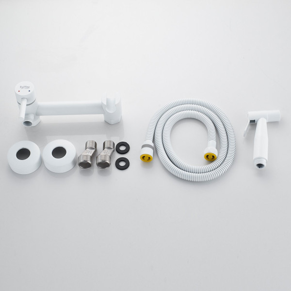 Гигиенический душ со смесителем Raffine F207C, белый. Фото 3