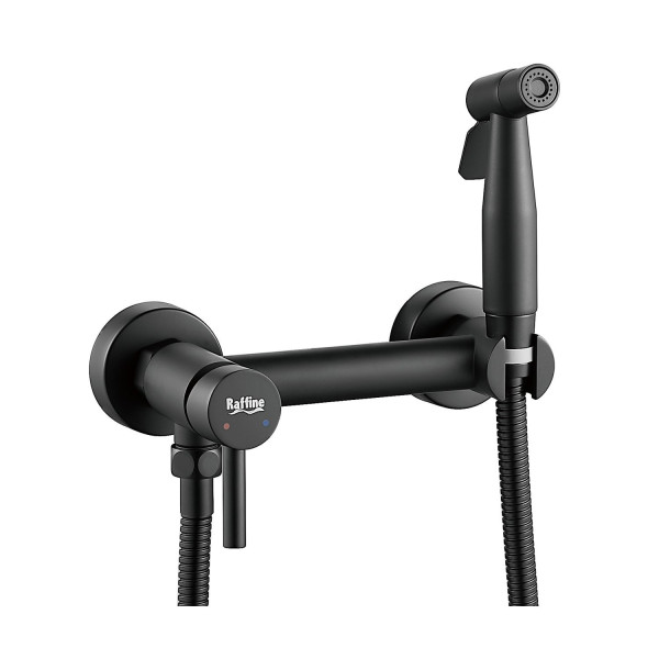 Гигиенический душ со смесителем Raffine F207H, черный. Фото 1
