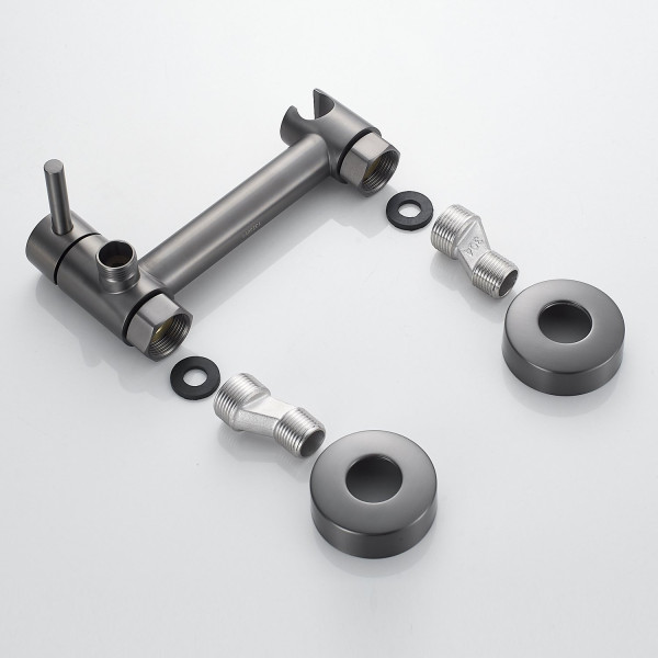 Гигиенический душ со смесителем Raffine F207T, оружейная сталь. Фото 5