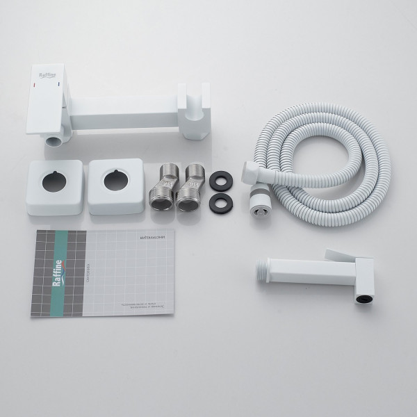 Гигиенический душ со смесителем Raffine F237C, белый. Фото 3