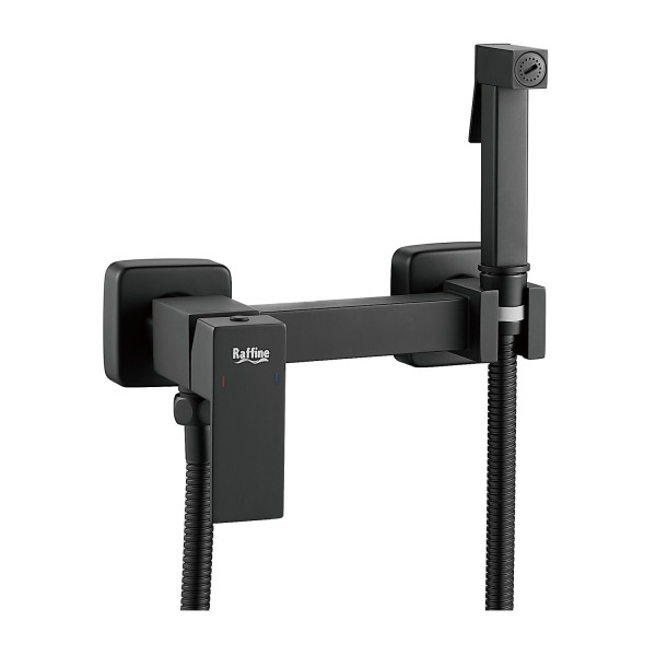 Гигиенический душ со смесителем Raffine F237H, черный. Фото 1