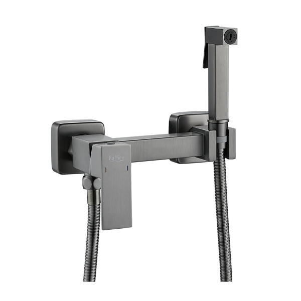 Гигиенический душ со смесителем Raffine F237T, оружейная сталь. Фото 1