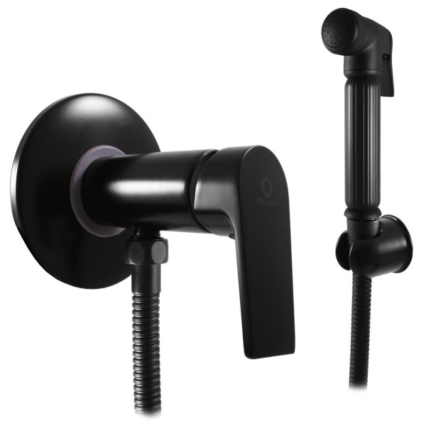 Гигиенический душ со смесителем Rav Slezak COLORADO CO147/1CMAT, черный. Фото 1