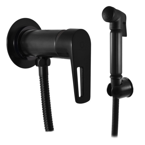 Гигиенический душ со смесителем Rav Slezak COLORADO CO247/1CMAT, черный. Фото 1