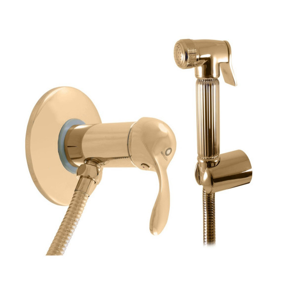 Гигиенический душ со смесителем Rav Slezak LABE L047/1Z, золото. Фото 1