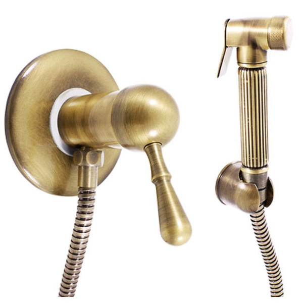 Гигиенический душ со смесителем Rav Slezak LABE L047SM, бронза. Фото 1
