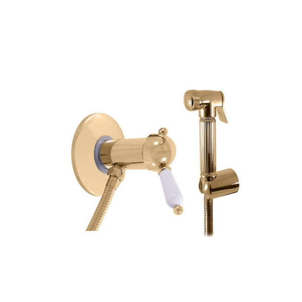 Гигиенический душ со смесителем Rav Slezak LABE L547/1Z, золото. Фото 1