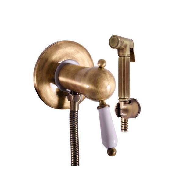 Гигиенический душ со смесителем Rav Slezak LABE L547SM, бронза. Фото 1