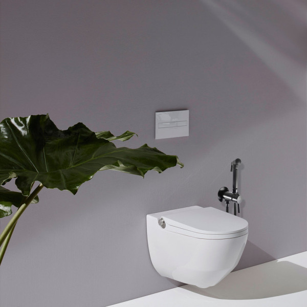 Гигиенический душ со смесителем Rav Slezak Seina SE843/1CMAT, черный. Фото 3