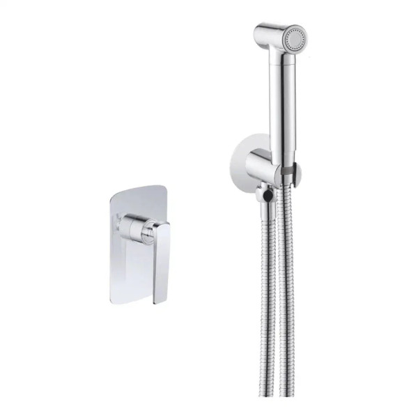 Гигиенический душ со смесителем Rose R1305, хром. Фото 1