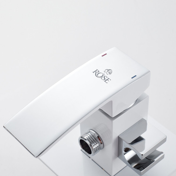 Гигиенический душ со смесителем Rose R1505F-2, белый/хром. Фото 7