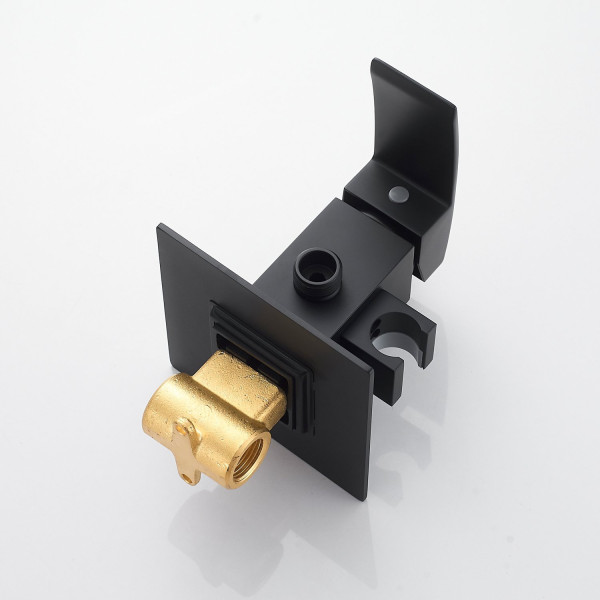 Гигиенический душ со смесителем Rose R1505H-2, черный. Фото 7