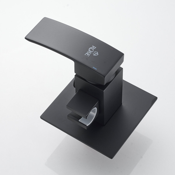 Гигиенический душ со смесителем Rose R1505H-2, черный. Фото 9