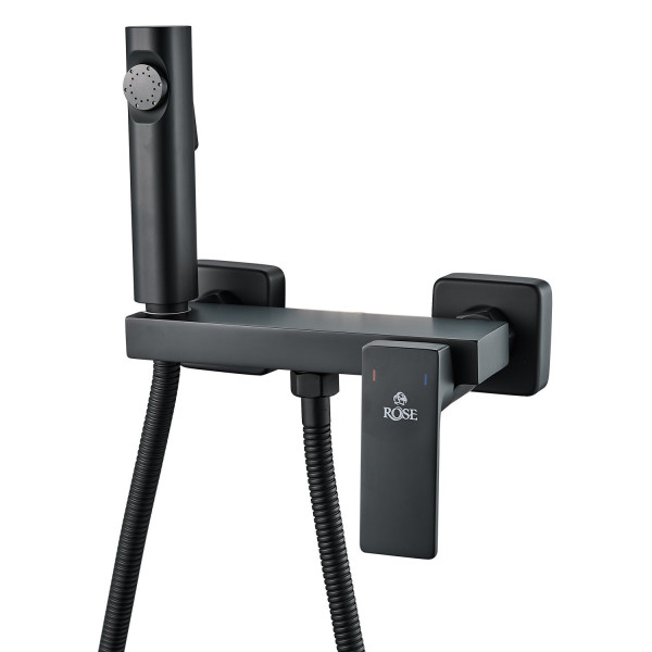 Гигиенический душ со смесителем Rose R1805C-1, белый. Фото 1