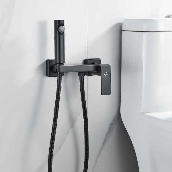 Гигиенический душ со смесителем Rose R1805C-1, белый. Фото 5