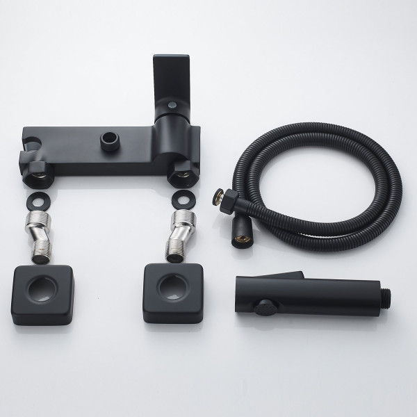 Гигиенический душ со смесителем Rose R1805H-1, черный. Фото 8