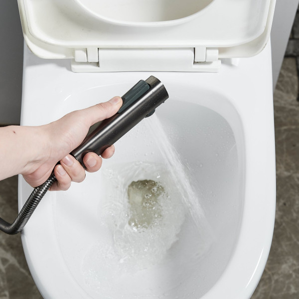 Гигиенический душ со смесителем Rose R1805T-1, пепельный. Фото 6