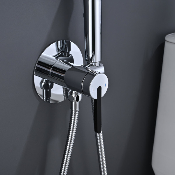 Гигиенический душ со смесителем Rose R235, хром. Фото 3