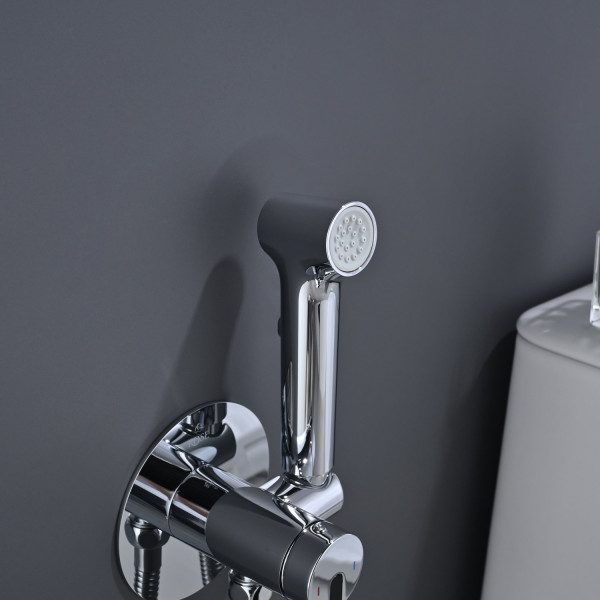 Гигиенический душ со смесителем Rose R235, хром. Фото 4