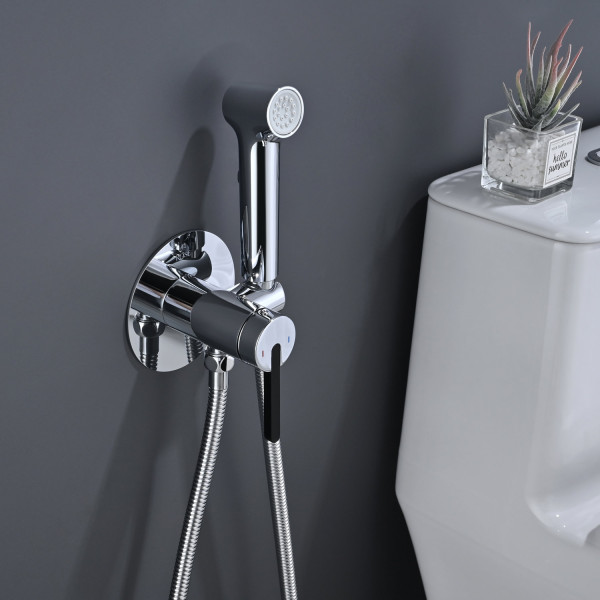 Гигиенический душ со смесителем Rose R235, хром. Фото 5