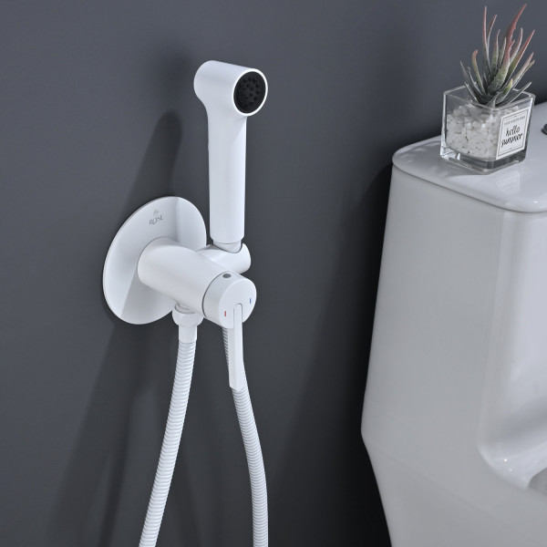 Гигиенический душ со смесителем Rose R235C, белый. Фото 3