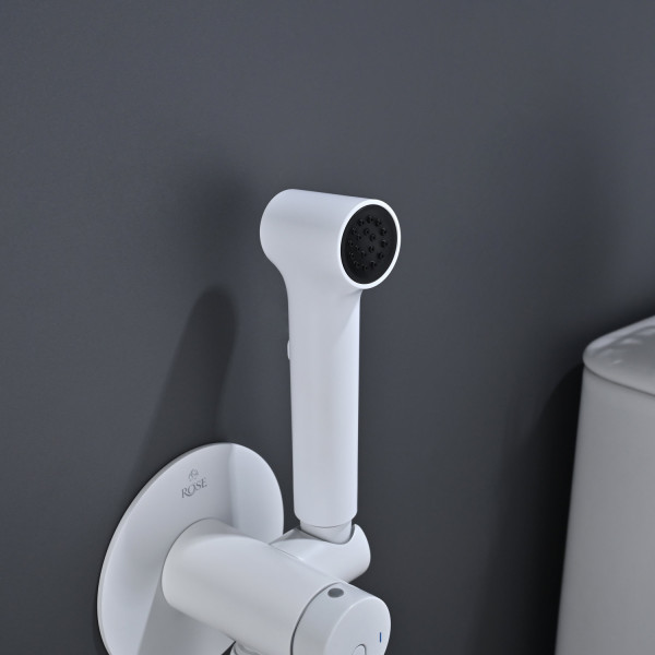 Гигиенический душ со смесителем Rose R235C, белый. Фото 5