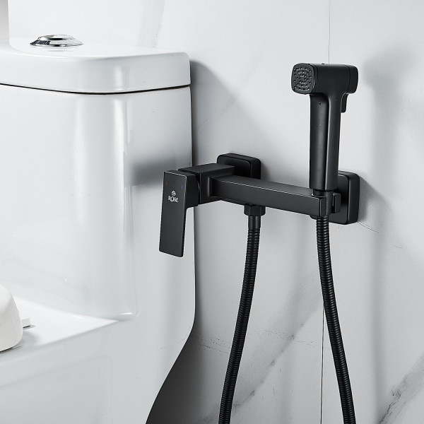 Гигиенический душ со смесителем Rose R2805H-1, черный. Фото 9