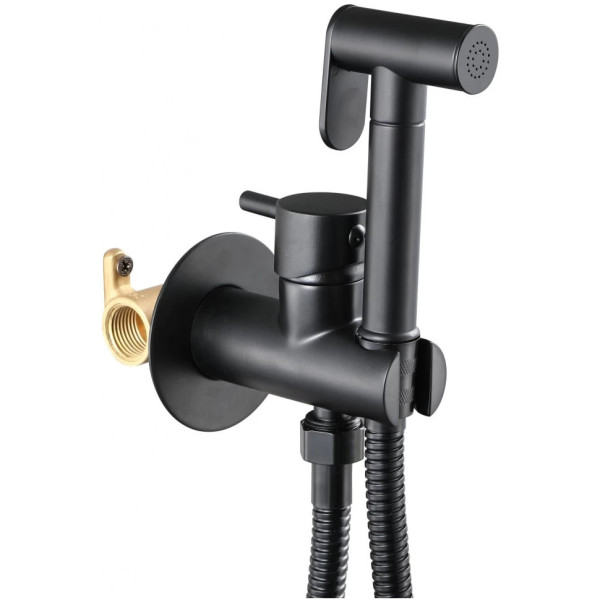 Гигиенический душ со смесителем  Savol S-FXQ002H, черный. Фото 1