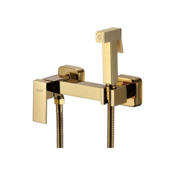 Гигиенический душ со смесителем Savol S-FXQ005B, золото. Фото 1