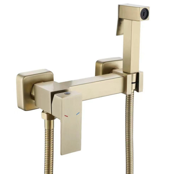 Гигиенический душ со смесителем Savol S-FXQ007C, матовое золото. Фото 1