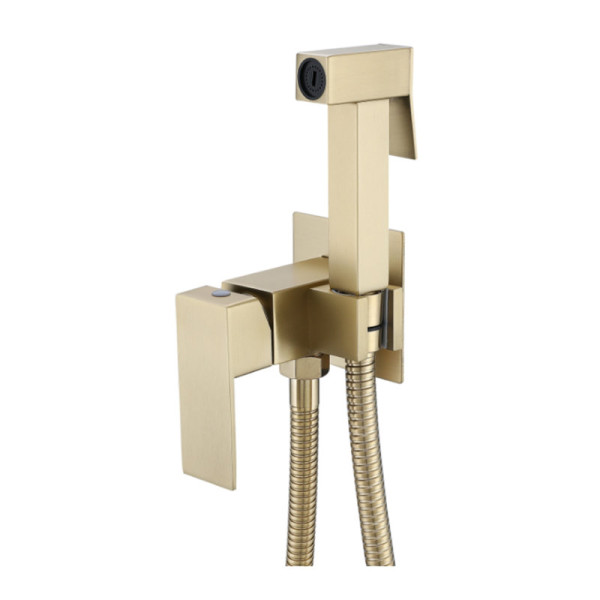 Гигиенический душ со смесителем Savol S-FXQ008C, матовое золото. Фото 1