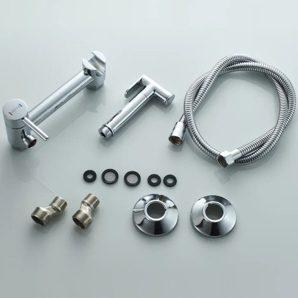 Гигиенический душ со смесителем Shevanik S107, хром. Фото 7