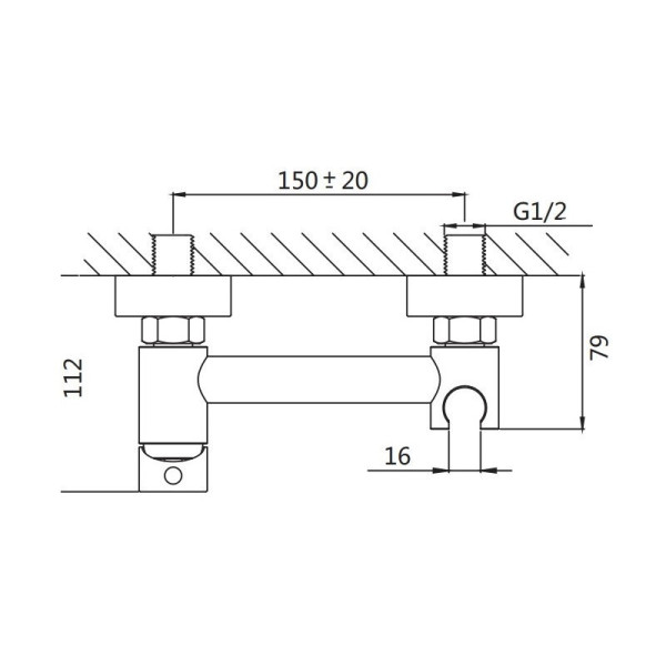 Гигиенический душ со смесителем Shevanik S107G, золотой сатин. Фото 2