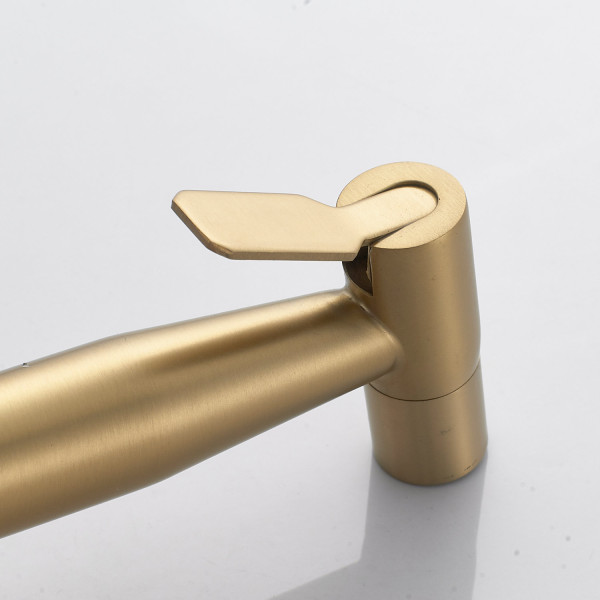 Гигиенический душ со смесителем Shevanik S107G, золотой сатин. Фото 4