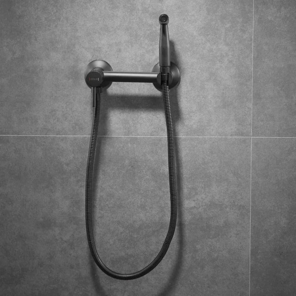 Гигиенический душ со смесителем Shevanik S107H, черный. Фото 7