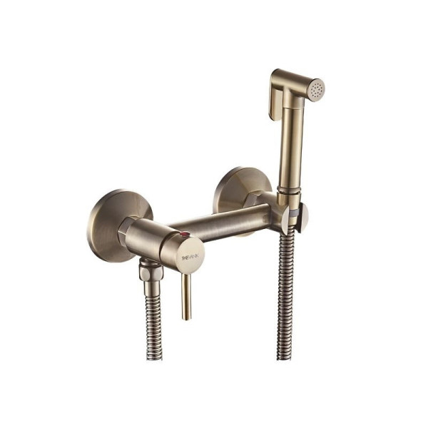Гигиенический душ со смесителем Shevanik S107Q, бронза. Фото 1