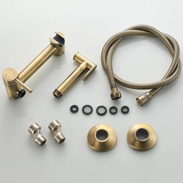 Гигиенический душ со смесителем Shevanik S107Q, бронза. Фото 8