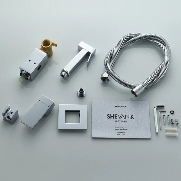 Гигиенический душ со смесителем Shevanik S127, хром. Фото 7