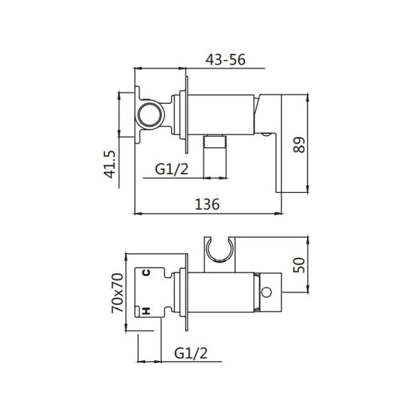 Гигиенический душ со смесителем Shevanik S127G, золотой сатин. Фото 2