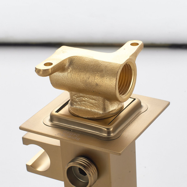 Гигиенический душ со смесителем Shevanik S127G, золотой сатин. Фото 4