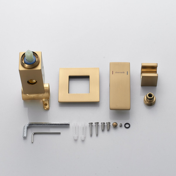 Гигиенический душ со смесителем Shevanik S127G, золотой сатин. Фото 5