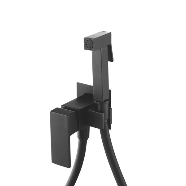 Гигиенический душ со смесителем Shevanik S127H, черный. Фото 1