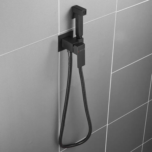 Гигиенический душ со смесителем Shevanik S127H, черный. Фото 6