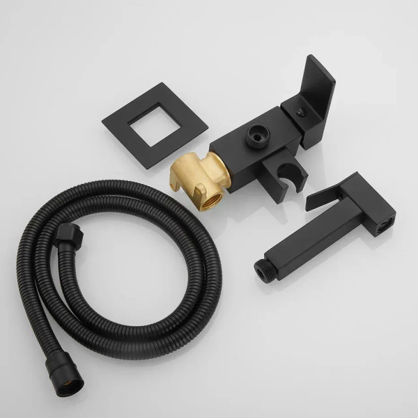 Гигиенический душ со смесителем Shevanik S127H, черный. Фото 9