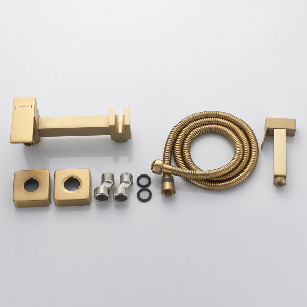 Гигиенический душ со смесителем Shevanik S137G, золотой сатин. Фото 3