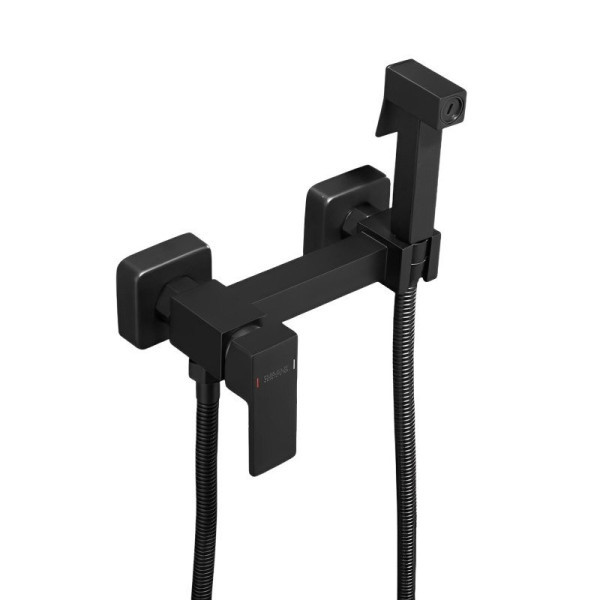 Гигиенический душ со смесителем Shevanik S137H, черный. Фото 1