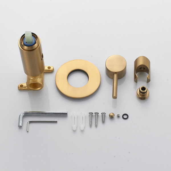 Гигиенический душ со смесителем Shevanik S147G, золотой сатин. Фото 5